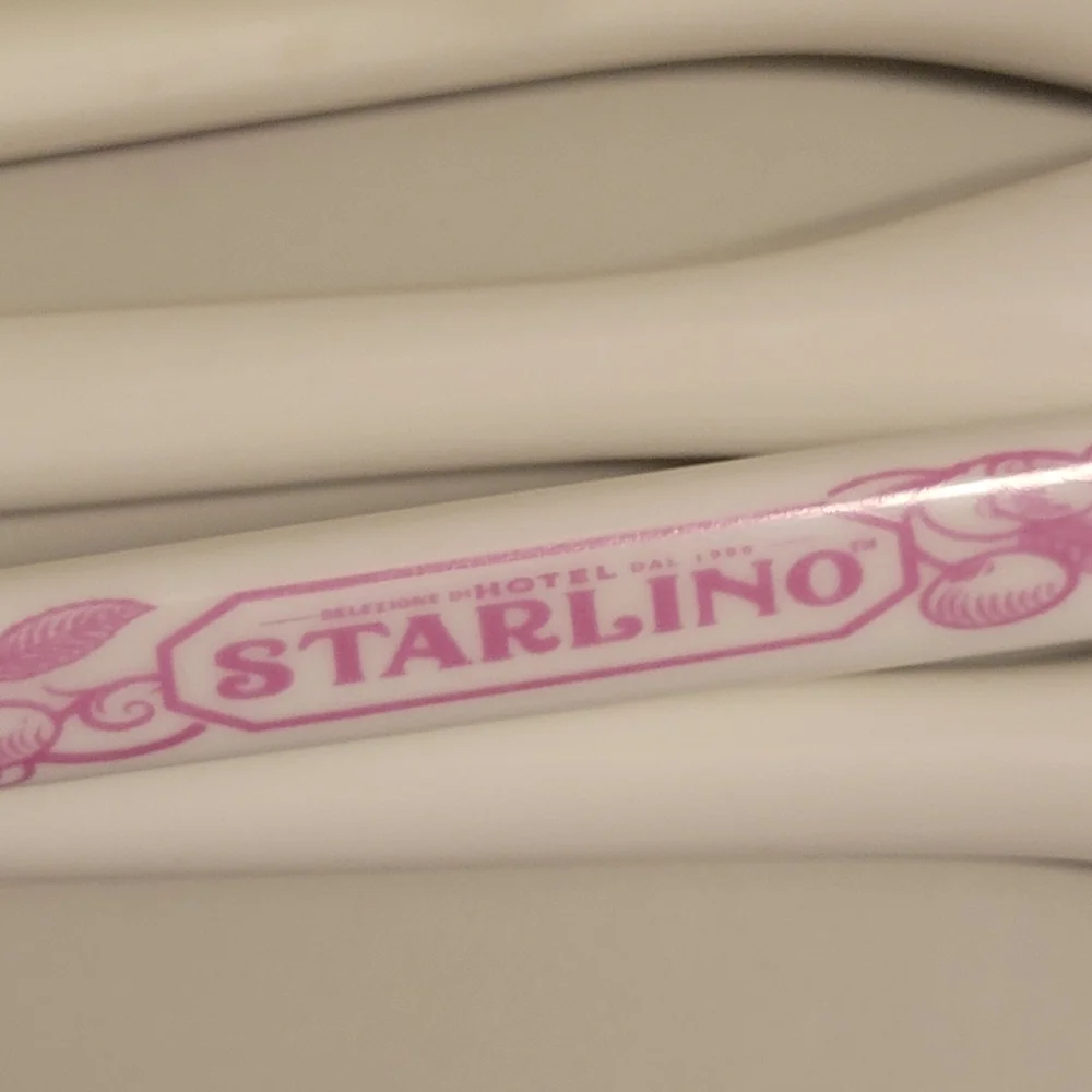 Hotel Starlino Logo Ceramic Spoons (6) ~ Bar Cart ~ Coffee Bar ~ Dessert Spoon